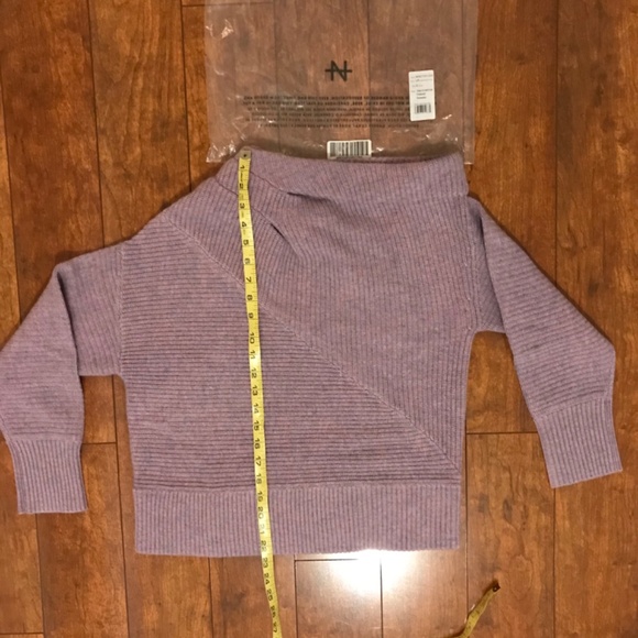 Naadam wool cashmere off shoulder sweater - Picture 4 of 9